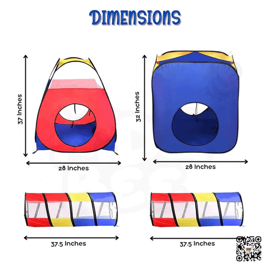 4 - in - 1 Foldable Playhouse with Tunnel for Kids - Kidz bee – Buy Online in Pakistan | Best Price