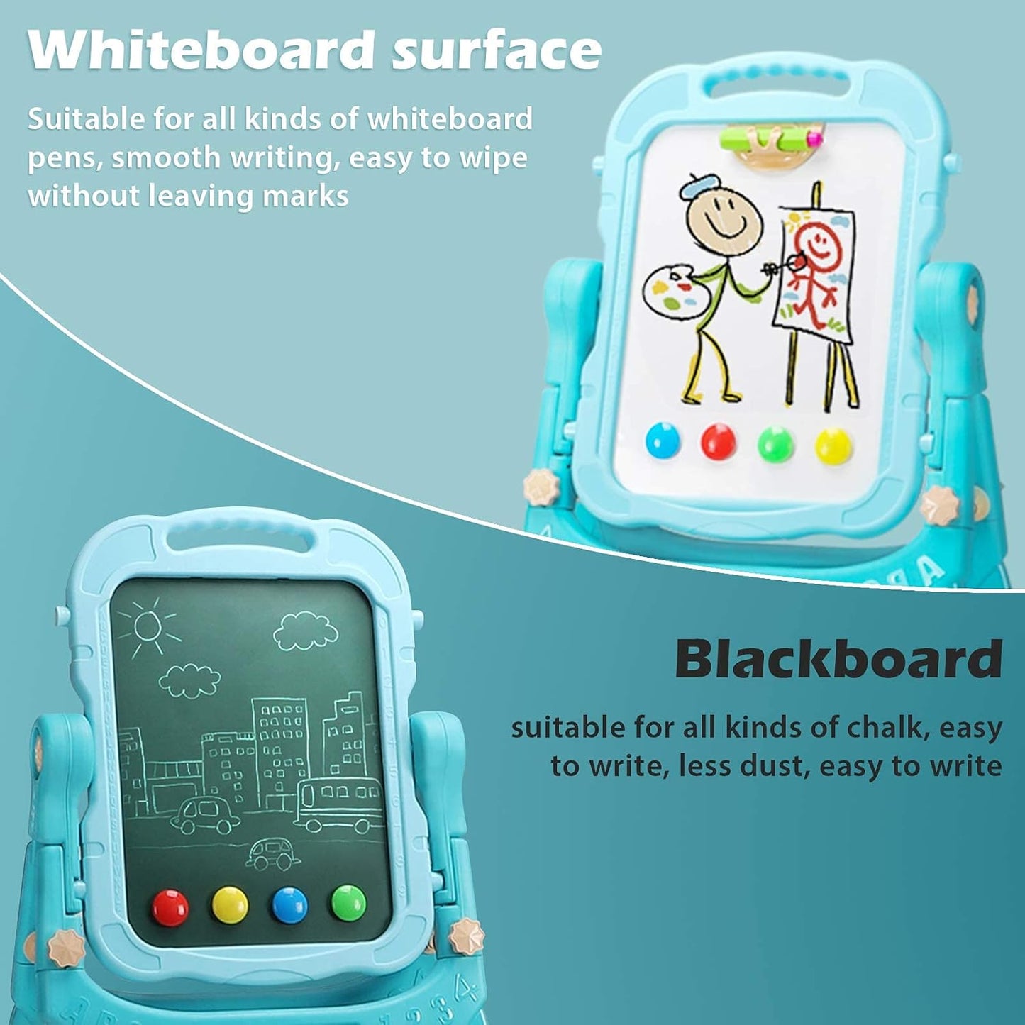 Double-sided Magnetic Drawing Board 2 in 1