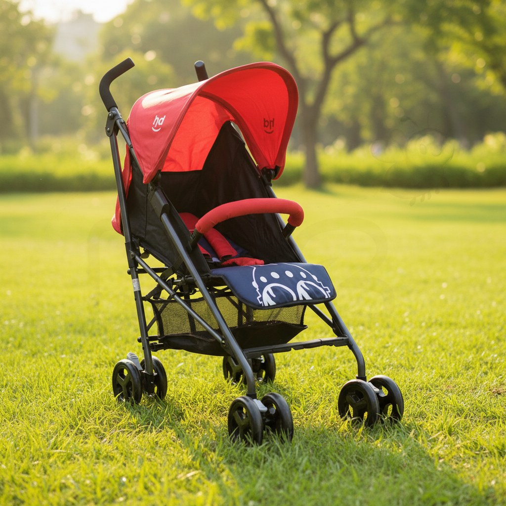 Infantes C568-L Baby Stroller – Recline Seat & 360° Swivel Front