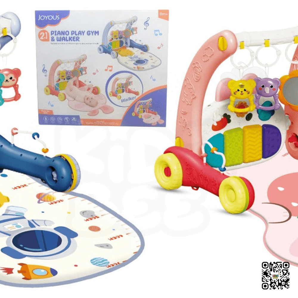 Joyous 2 in 1 Baby Musical Piano Play Mat With Push Walker - Kidz bee – Buy Online in Pakistan | Best Price