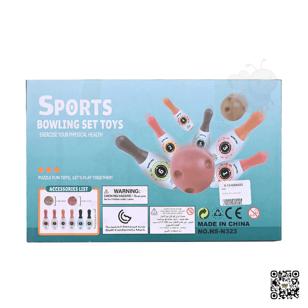 Kids Bowling Set with 6 Pins and 2 Balls - Kidz bee – Buy Online in Pakistan | Best Price