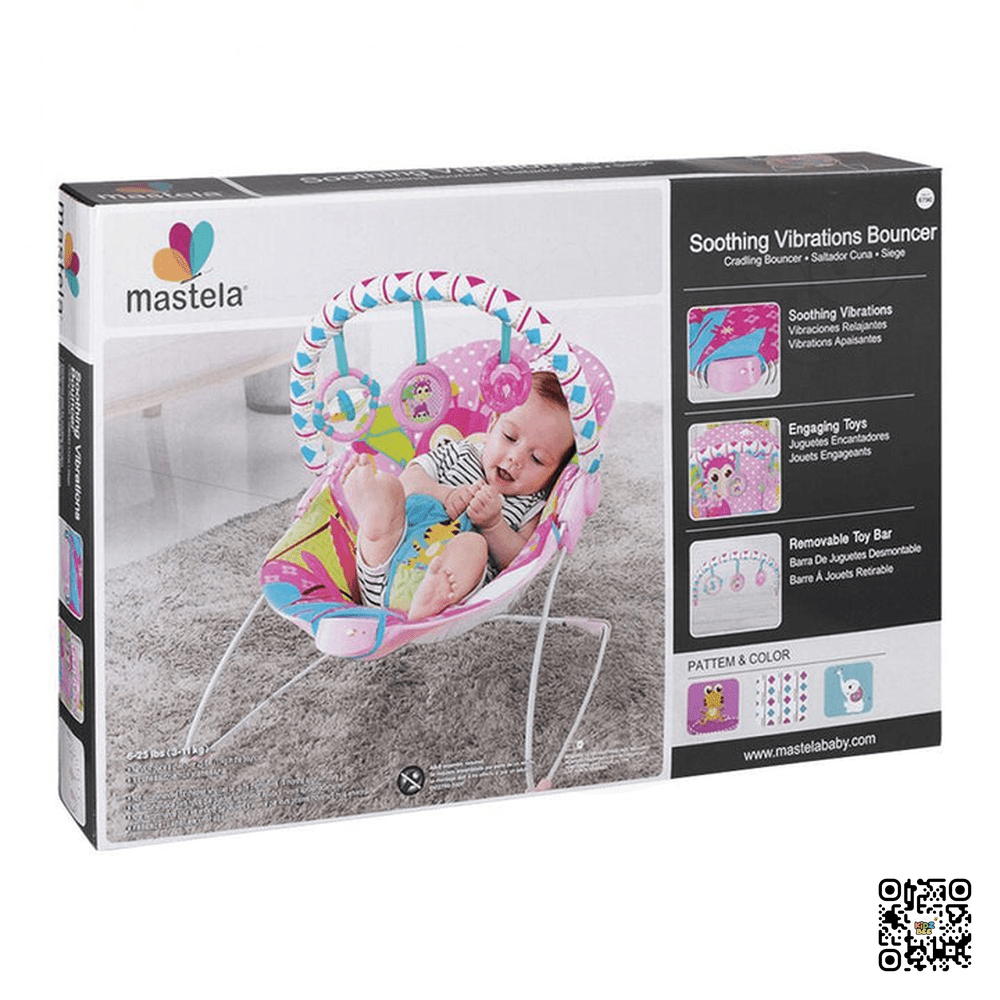 Mastela Soothing Vibrations Baby Bouncer - Kidz bee – Buy Online in Pakistan | Best Price