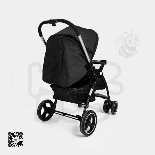 Reversible Handle Baby Stroller – 5‑Point Harness & Basket - Kidz bee – Buy Online in Pakistan | Best Price