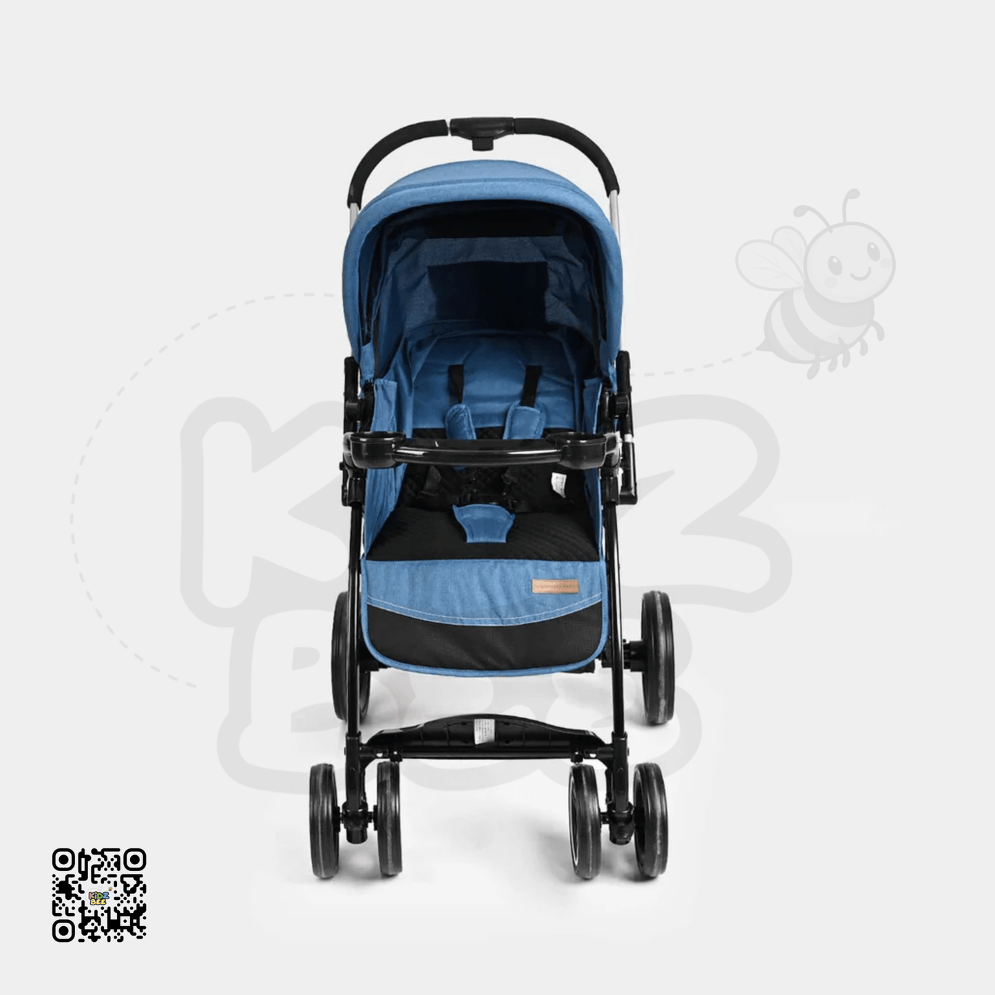 Reversible Handle Baby Stroller – 5‑Point Harness & Basket - Kidz bee – Buy Online in Pakistan | Best Price