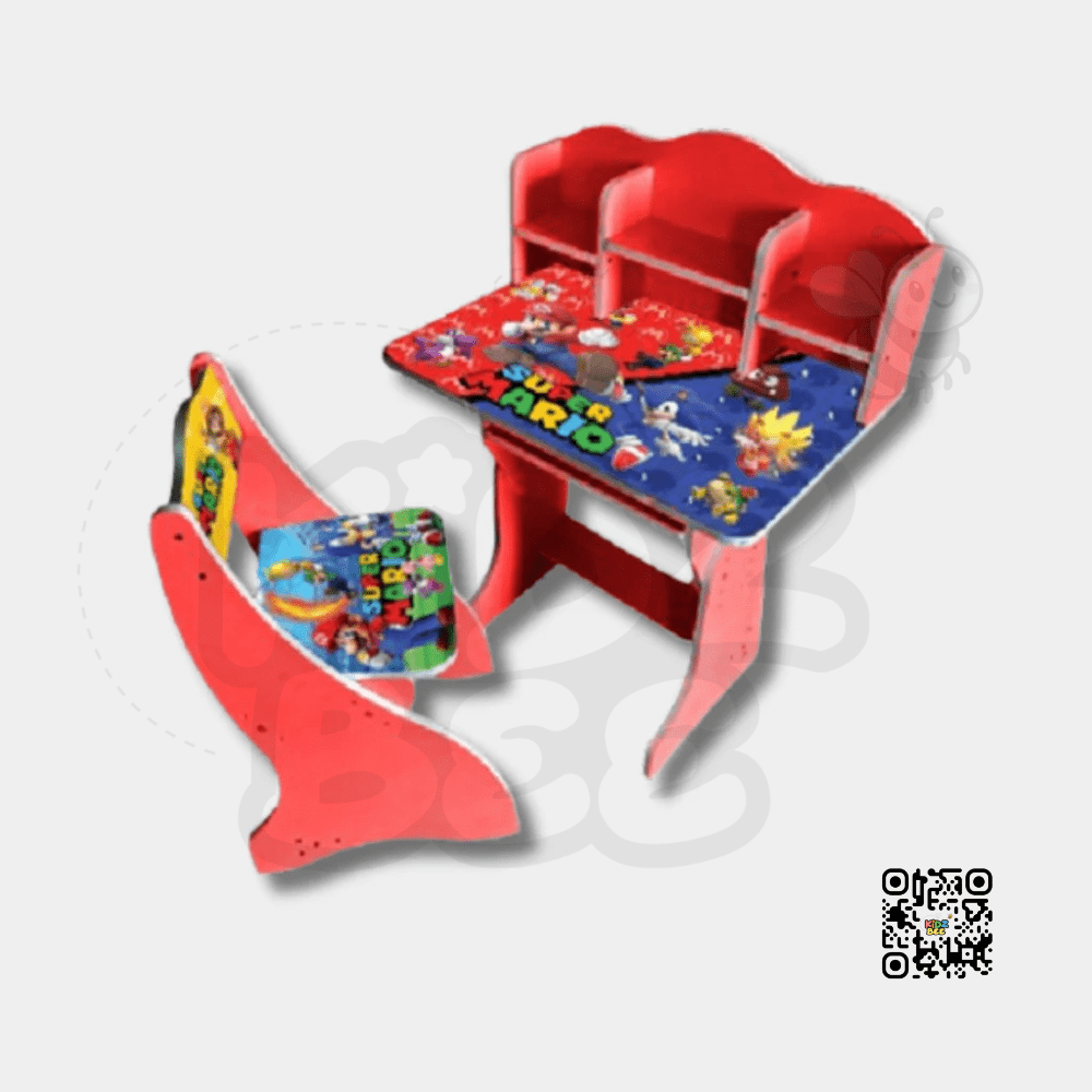 Super mario Kids Study Table & Chair - Kidz bee – Buy Online in Pakistan | Best Price