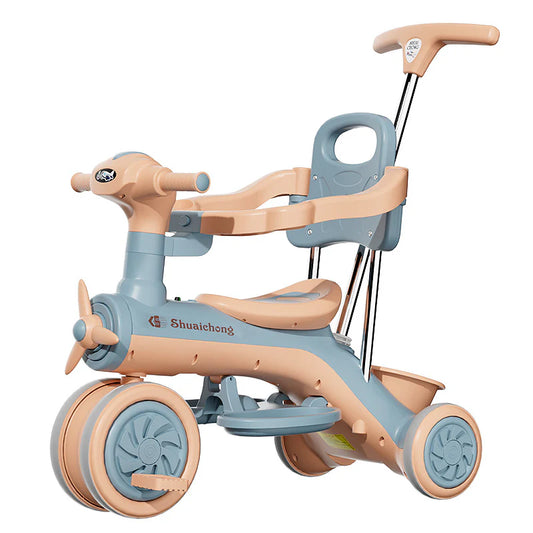 Classic Kids Tricycle and Stroller For Children With Light and Music