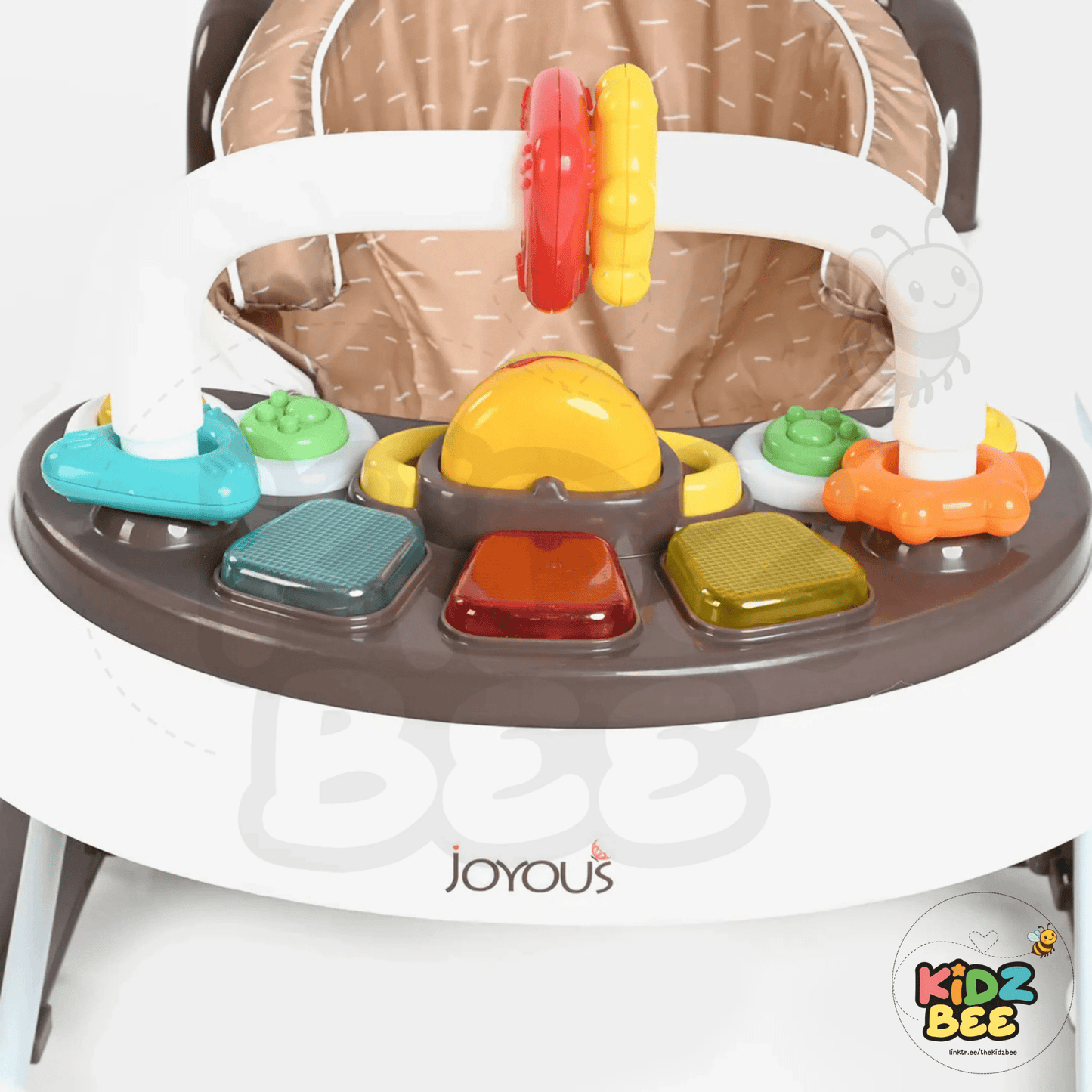 2 - in - 1 Baby Walker & Rocker 20C – Adjustable Seat, Music & Toys – Brown - Kidz bee – Buy Online in Pakistan | Best Price