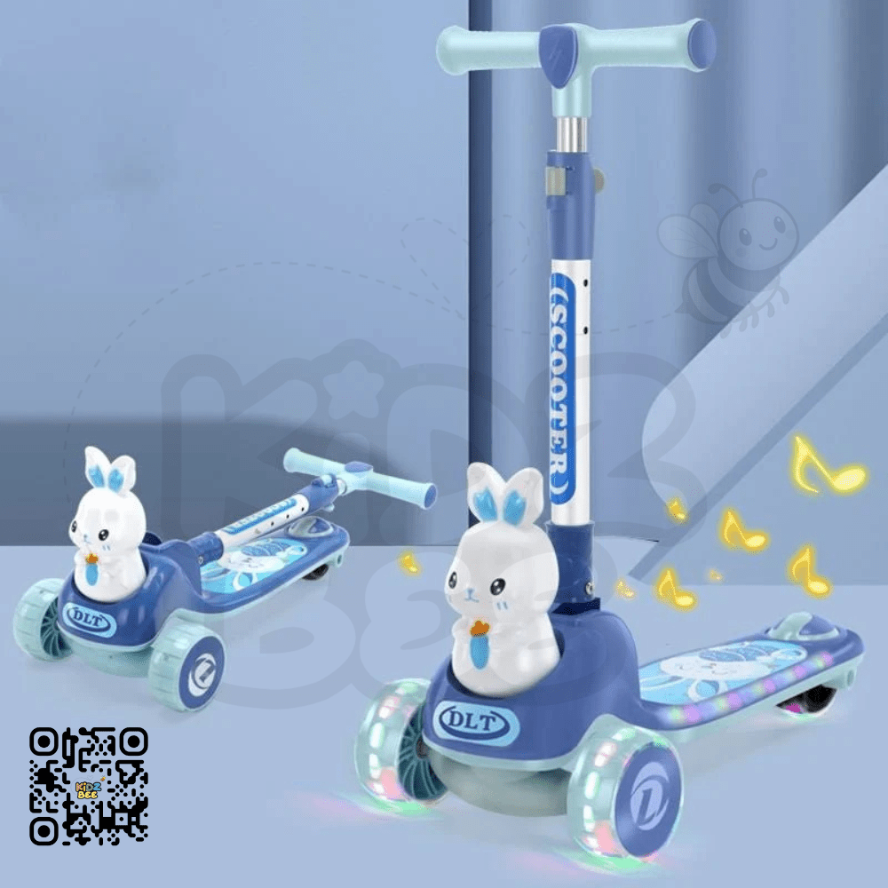 2‑in‑1 Bunny Scooty with Light‑Up LED Wheels - Kidz bee – Buy Online in Pakistan | Best Price
