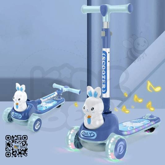 2‑in‑1 Bunny Scooty with Light‑Up LED Wheels - Kidz bee – Buy Online in Pakistan | Best Price