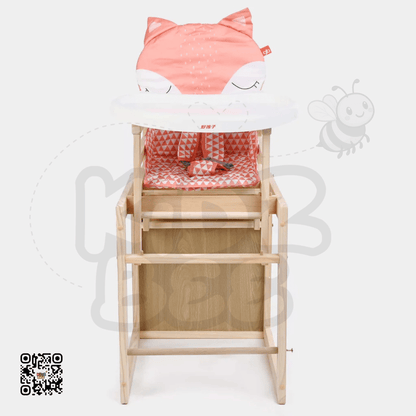 2‑in‑1 Wooden High Chair for baby – Converts to Play Table - Kidz bee – Buy Online in Pakistan | Best Price