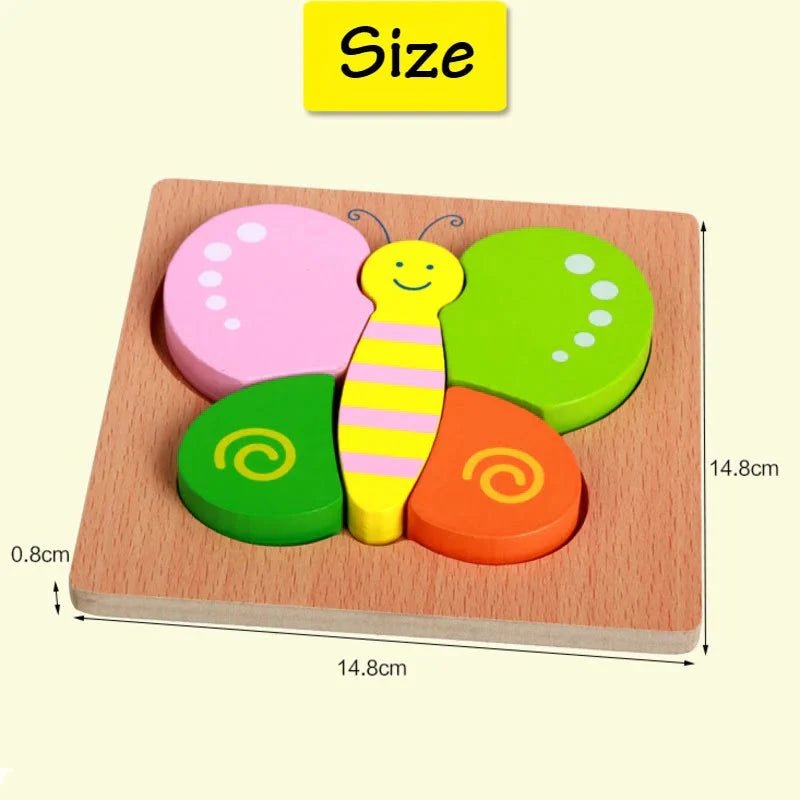 3D Wooden Puzzle Jigsaw Board - Kidz bee – Buy Online in Pakistan | Best Price