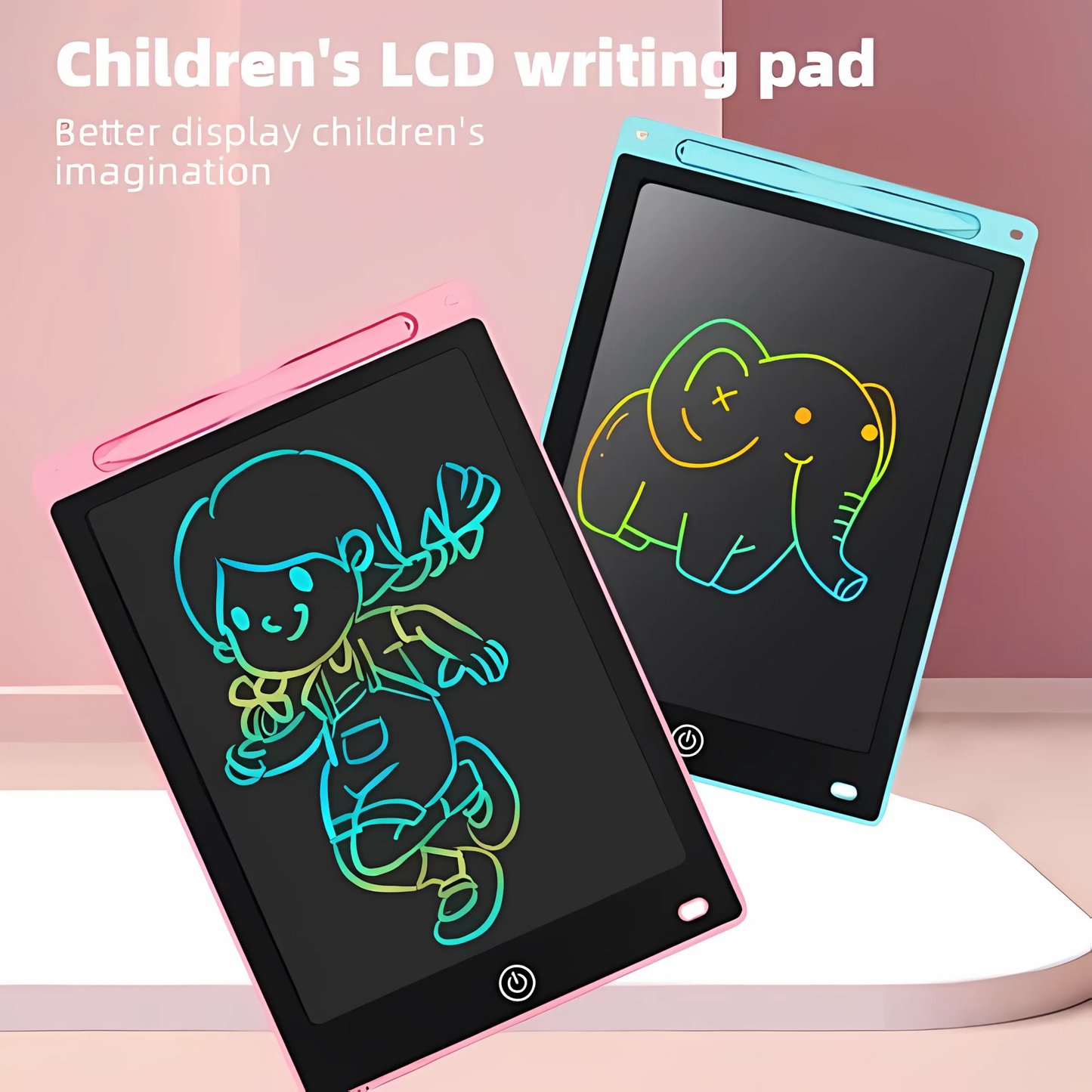 Colorful LCD Writing + Drawing Tablet for Kids