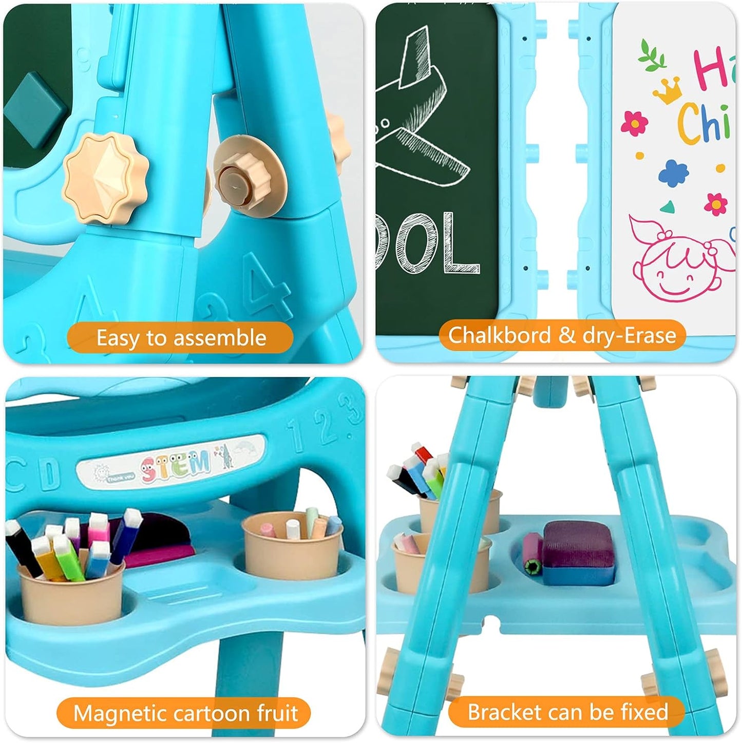 Double-sided Magnetic Drawing Board 2 in 1