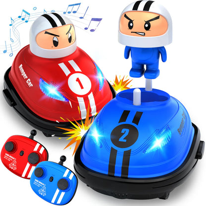 Remote Control Bumper Dodging Collision Cars - 2 Players Battle Game