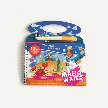 Magic Water Painting Book with Reusable Doodle Pen