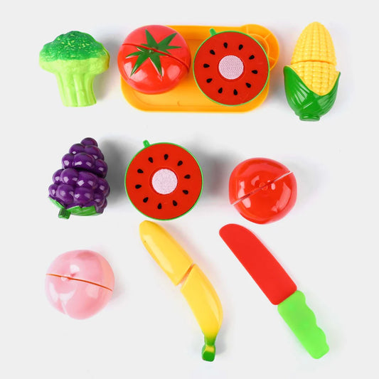 Mini Vegetables and Fruits Cutting Play Set 22 Pieces