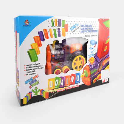 Automatic Domino Train Toy Set with Lights & Sounds