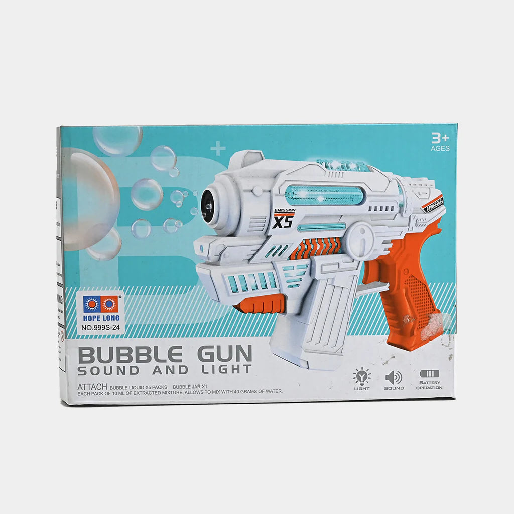 Bubble Gun X5 with Sound & Light – Electric Bubble Blaster for Kids