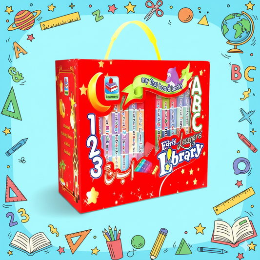 Early Learners Library Of 12 Charming & Durable Board Books