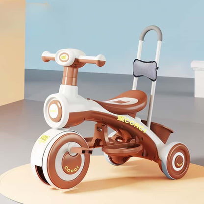 Multifunctional Kids Tricycle with Push Handle