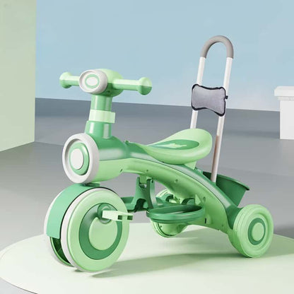 Multifunctional Kids Tricycle with Push Handle