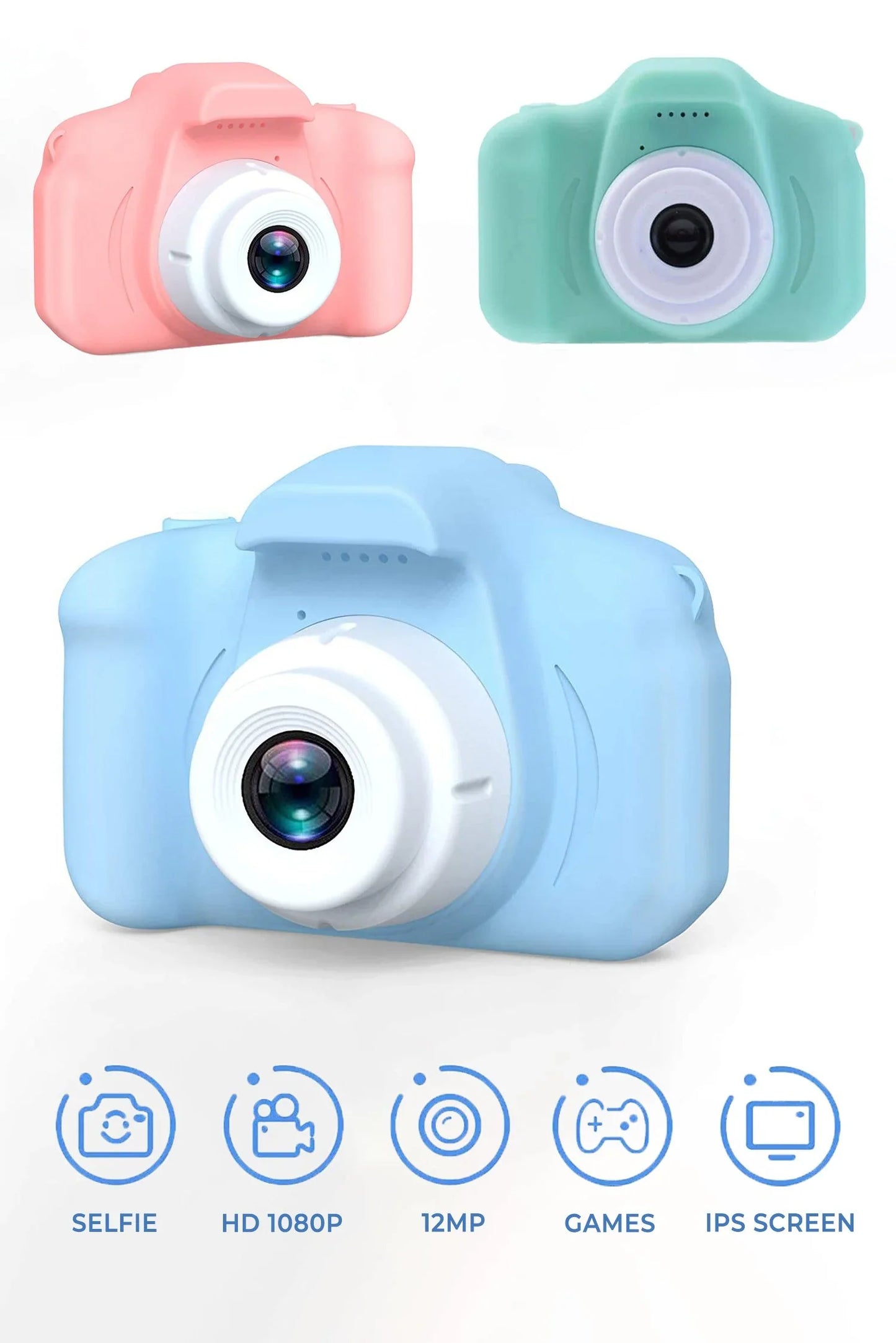 Kid's Mini Digital Camera with HD Video & Built-in Games