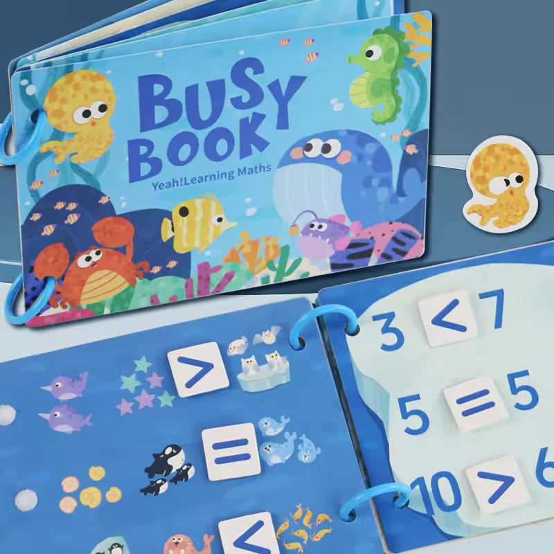 Montessori Busy Book for Toddlers | Interactive Quiet Book for Early Learning & Skill Development