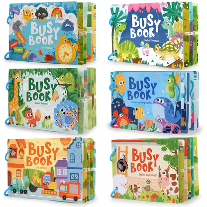 Montessori Busy Book for Toddlers | Interactive Quiet Book for Early Learning & Skill Development