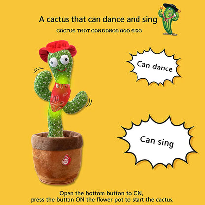 Dancing Talking Cactus Toy (Rechargeable)