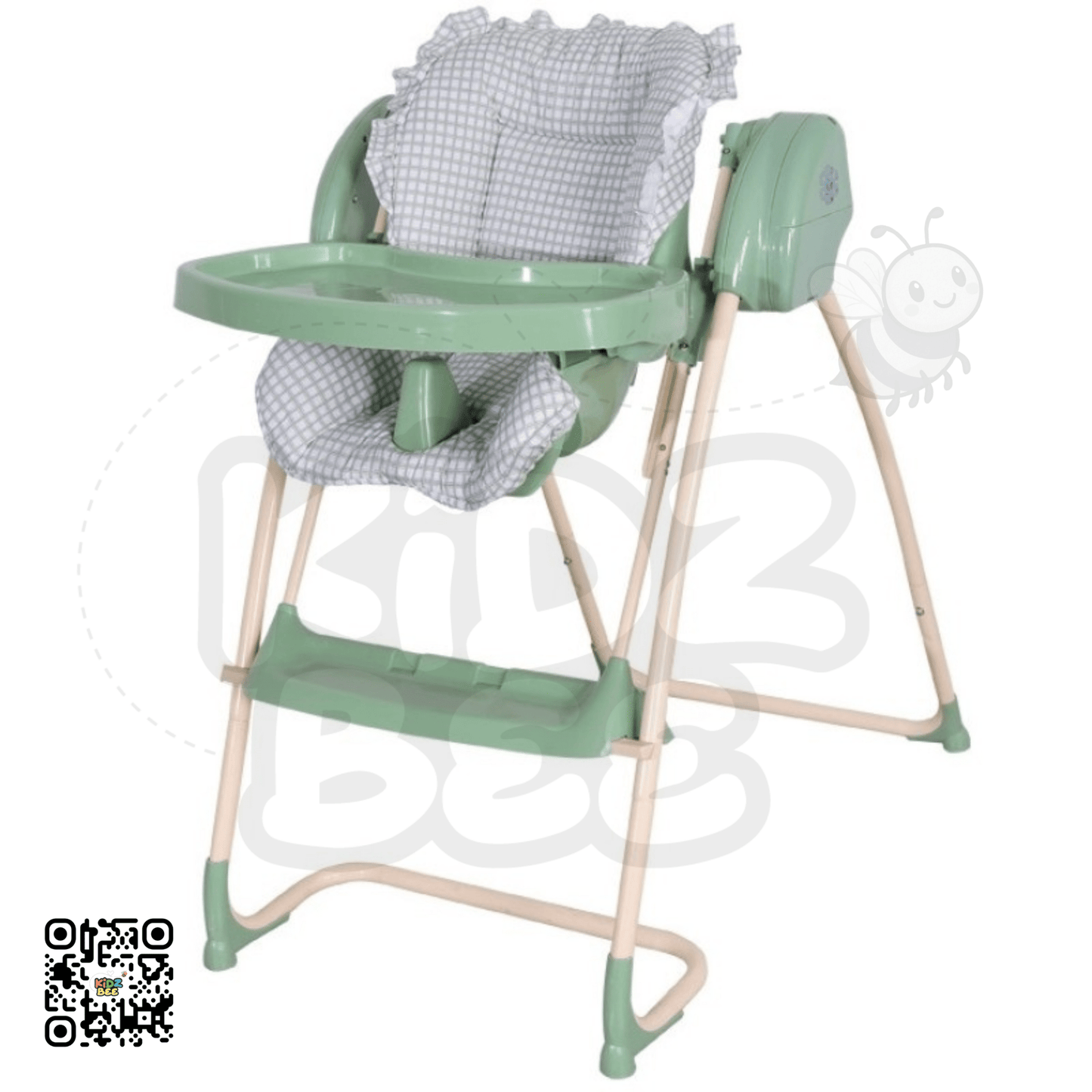 Auto‑Swing High Chair – 2‑in‑1 Baby Seat & Swing 5‑Point Harness - Kidz bee – Buy Online in Pakistan | Best Price