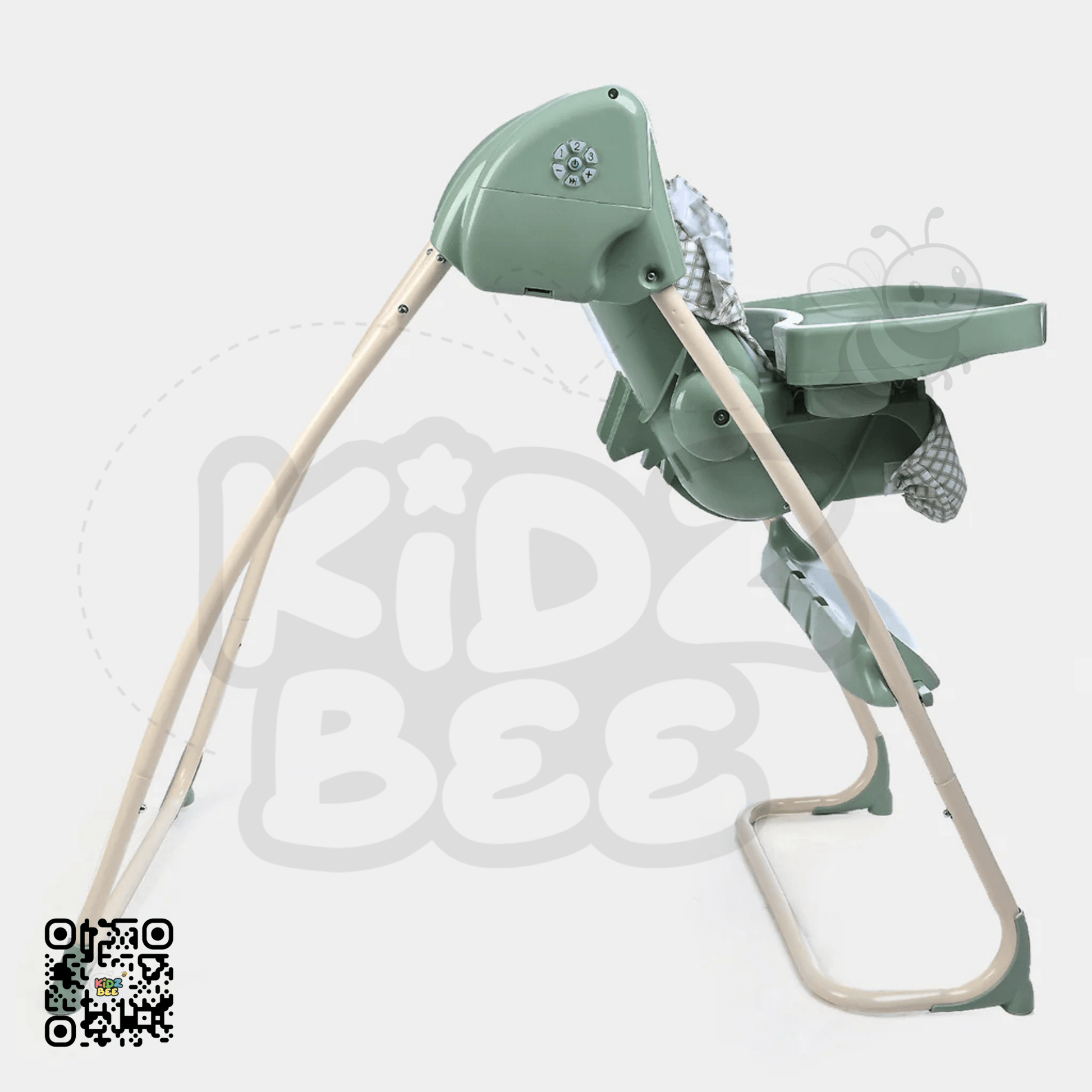 Auto‑Swing High Chair – 2‑in‑1 Baby Seat & Swing 5‑Point Harness - Kidz bee – Buy Online in Pakistan | Best Price