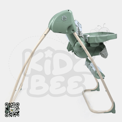 Auto‑Swing High Chair – 2‑in‑1 Baby Seat & Swing 5‑Point Harness - Kidz bee – Buy Online in Pakistan | Best Price