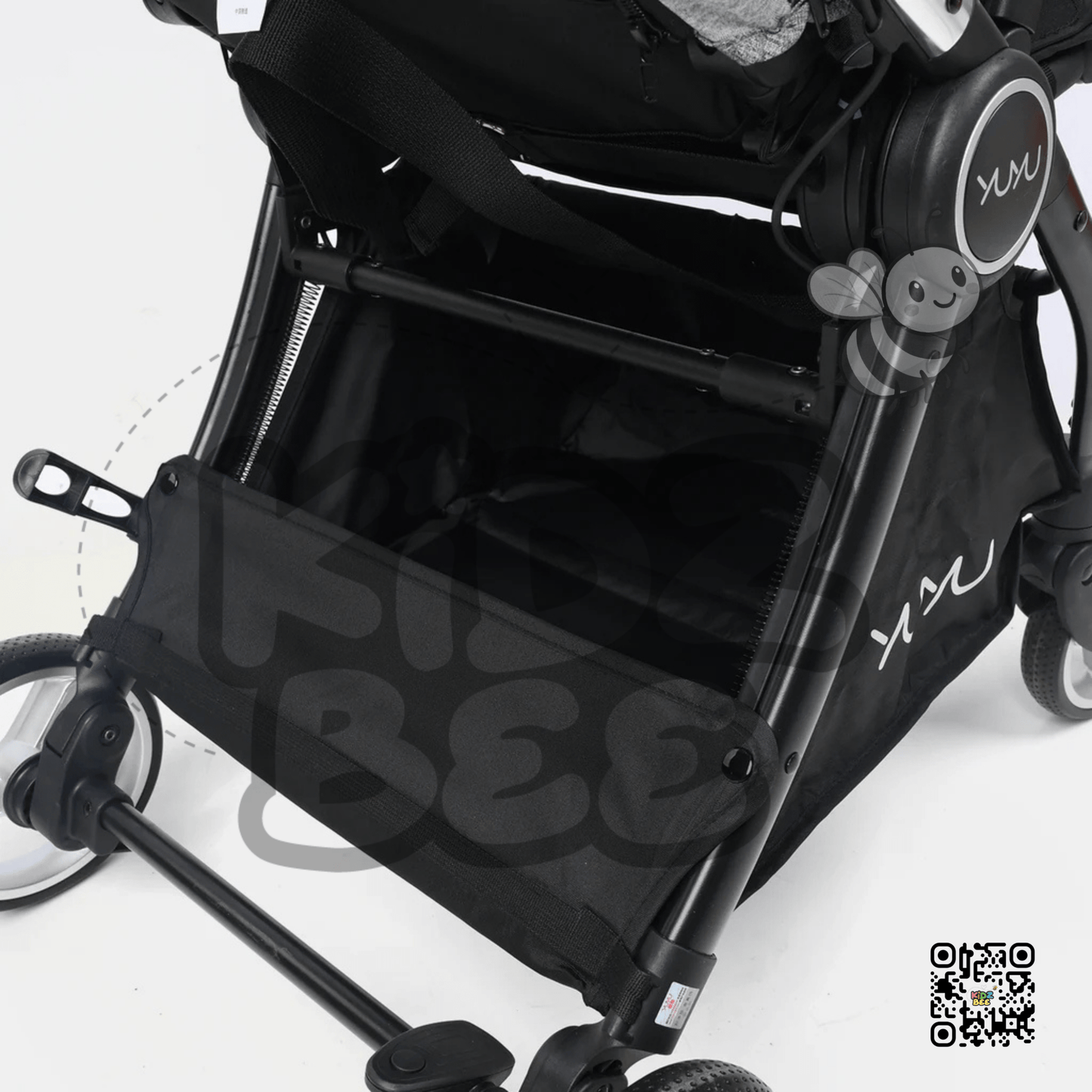 Baby Stroller – Foldable Design, 360° Dual Swivel Wheels & Padded Comfort Y7703 Grey - Kidz bee – Buy Online in Pakistan | Best Price