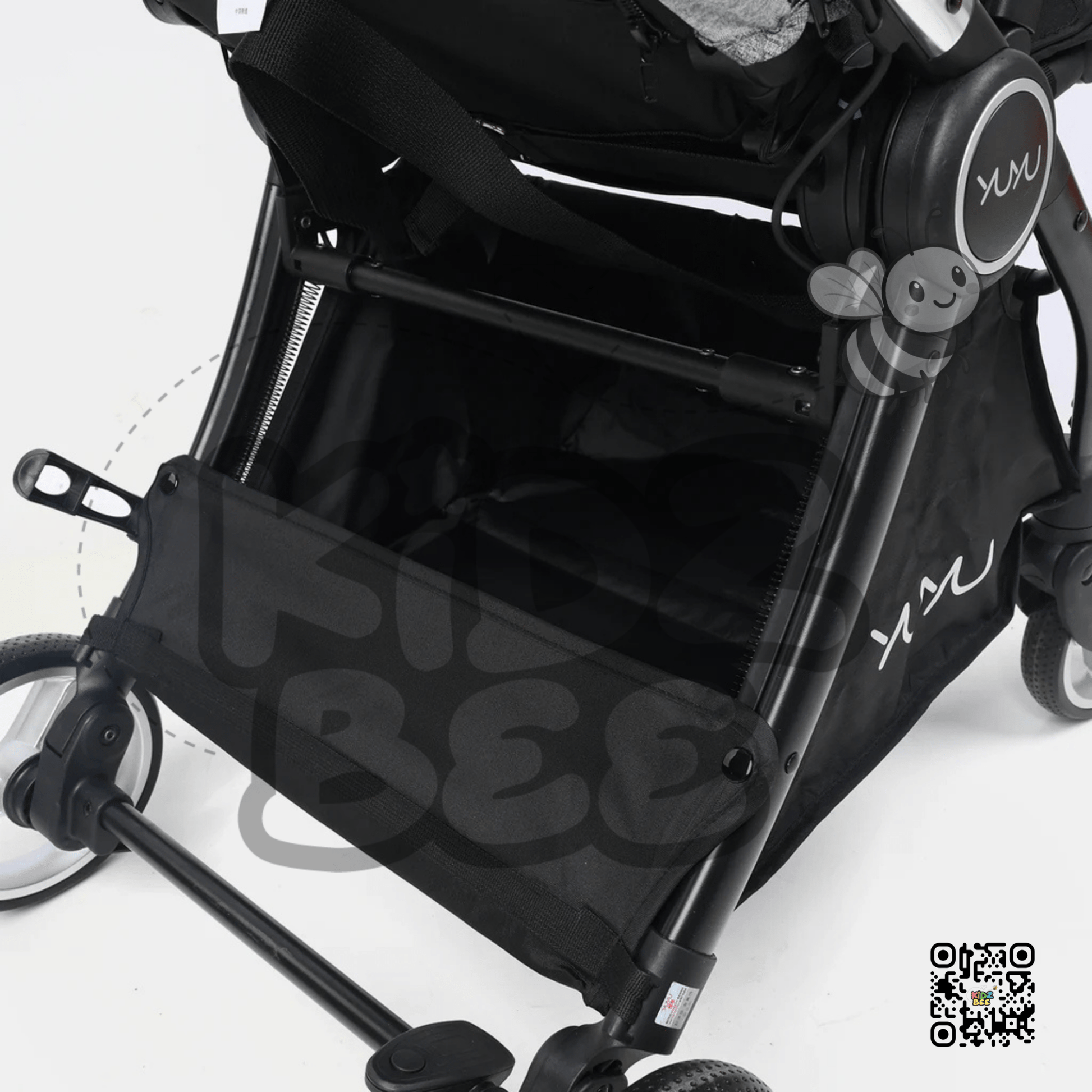 Baby Stroller – Foldable Design, 360° Dual Swivel Wheels & Padded Comfort Y7703 Grey - Kidz bee – Buy Online in Pakistan | Best Price