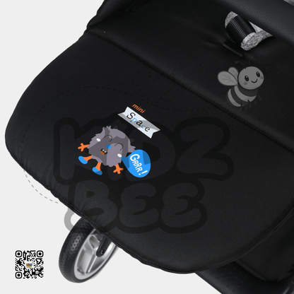 Baby Stroller – Foldable Design, 360° Dual Swivel Wheels & Padded Comfort Y7703 Grey - Kidz bee – Buy Online in Pakistan | Best Price