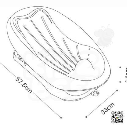 Blue Mastela Baby Bather – Compact, Foldable Bath Seat for Babies - Kidz bee – Buy Online in Pakistan | Best Price