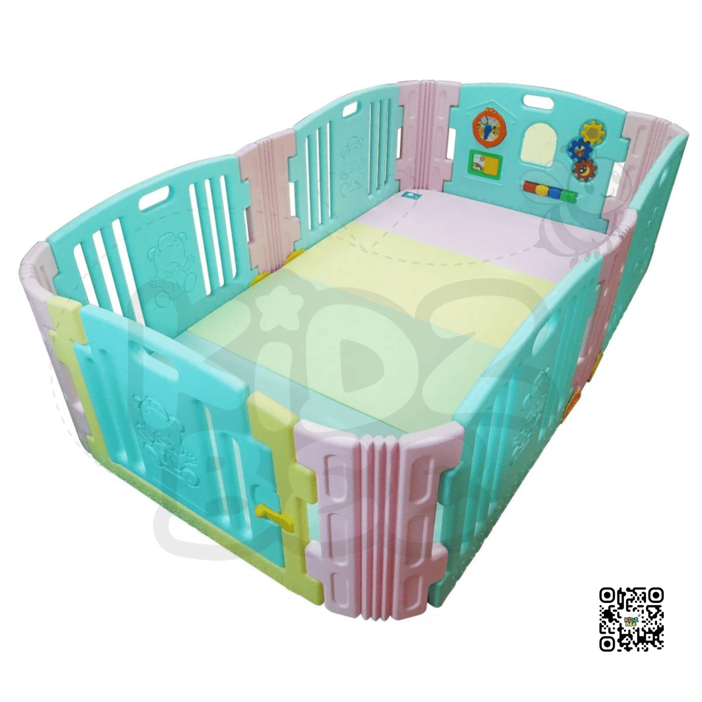 Candy‑Color Mat, Safe & Foldable Baby Play Fence - Kidz bee – Buy Online in Pakistan | Best Price