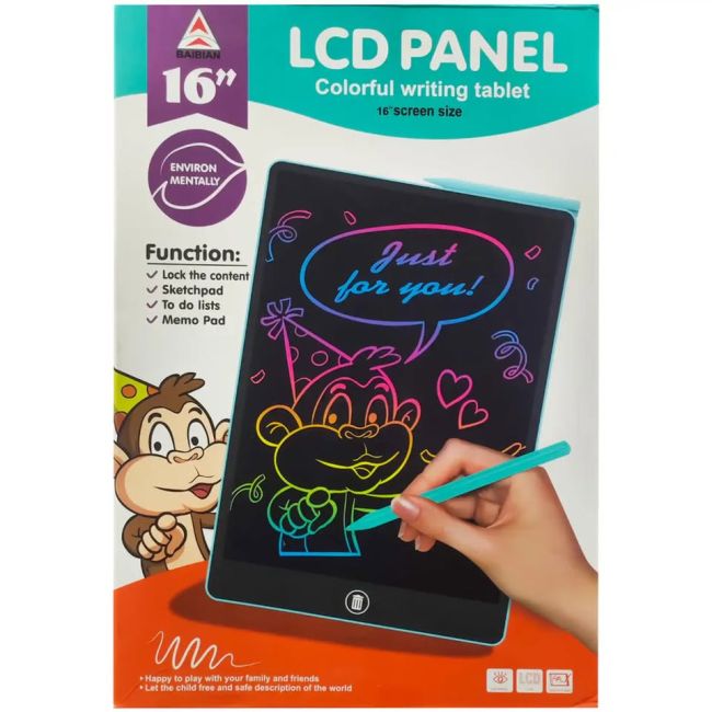 Colorful LCD Writing + Drawing Tablet for Kids - Kidz bee – Buy Online in Pakistan | Best Price
