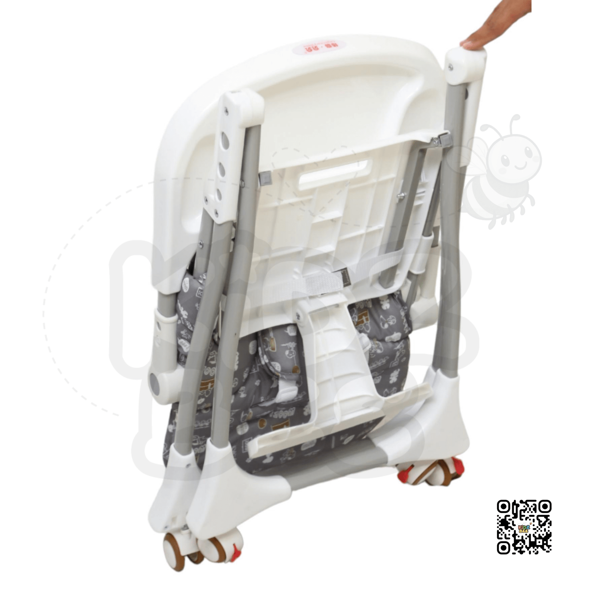 Compact High Chair – Adjustable Tray & Portable Wheels C100 - Kidz bee – Buy Online in Pakistan | Best Price