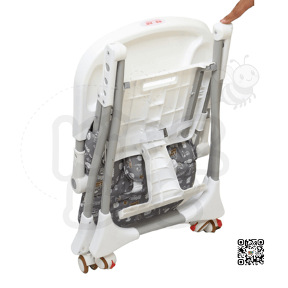 Compact High Chair – Adjustable Tray & Portable Wheels C100 - Kidz bee – Buy Online in Pakistan | Best Price