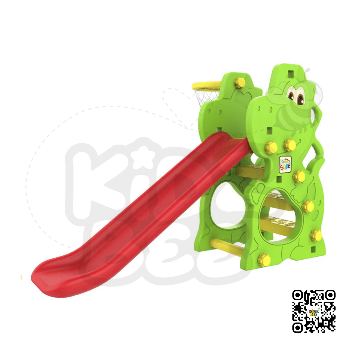 Dinosaur Slide with Side Basketball Ring – Indoor/Outdoor Fun CH130 - Kidz bee – Buy Online in Pakistan | Best Price
