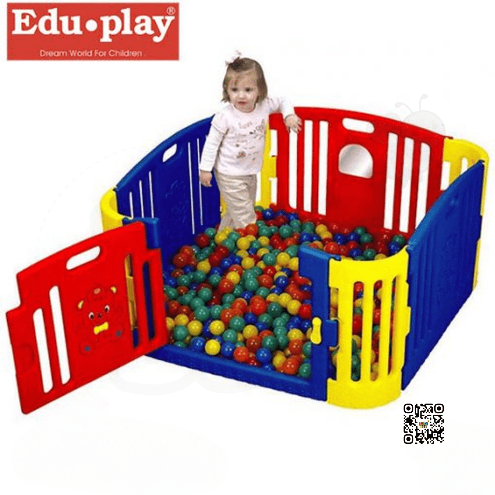 Edu - Play Baby Bear Zone With Enclosed Play Area With A Latched Gate GP - 8011R - Kidz bee – Buy Online in Pakistan | Best Price