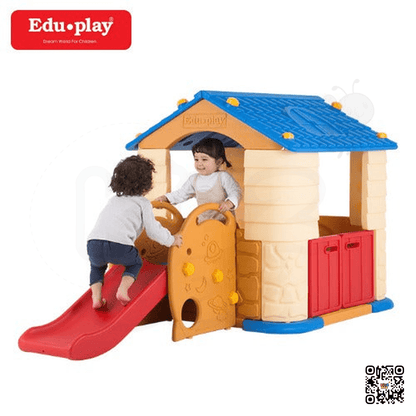 Edu Play Kids Playhouse with Slide – Indoor & Outdoor Blue Activity Set - Kidz bee – Buy Online in Pakistan | Best Price