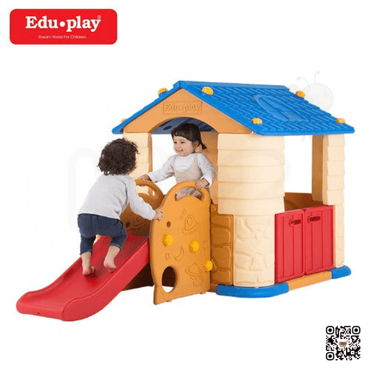 Edu Play Kids Playhouse with Slide – Indoor & Outdoor Blue Activity Set - Kidz bee – Buy Online in Pakistan | Best Price