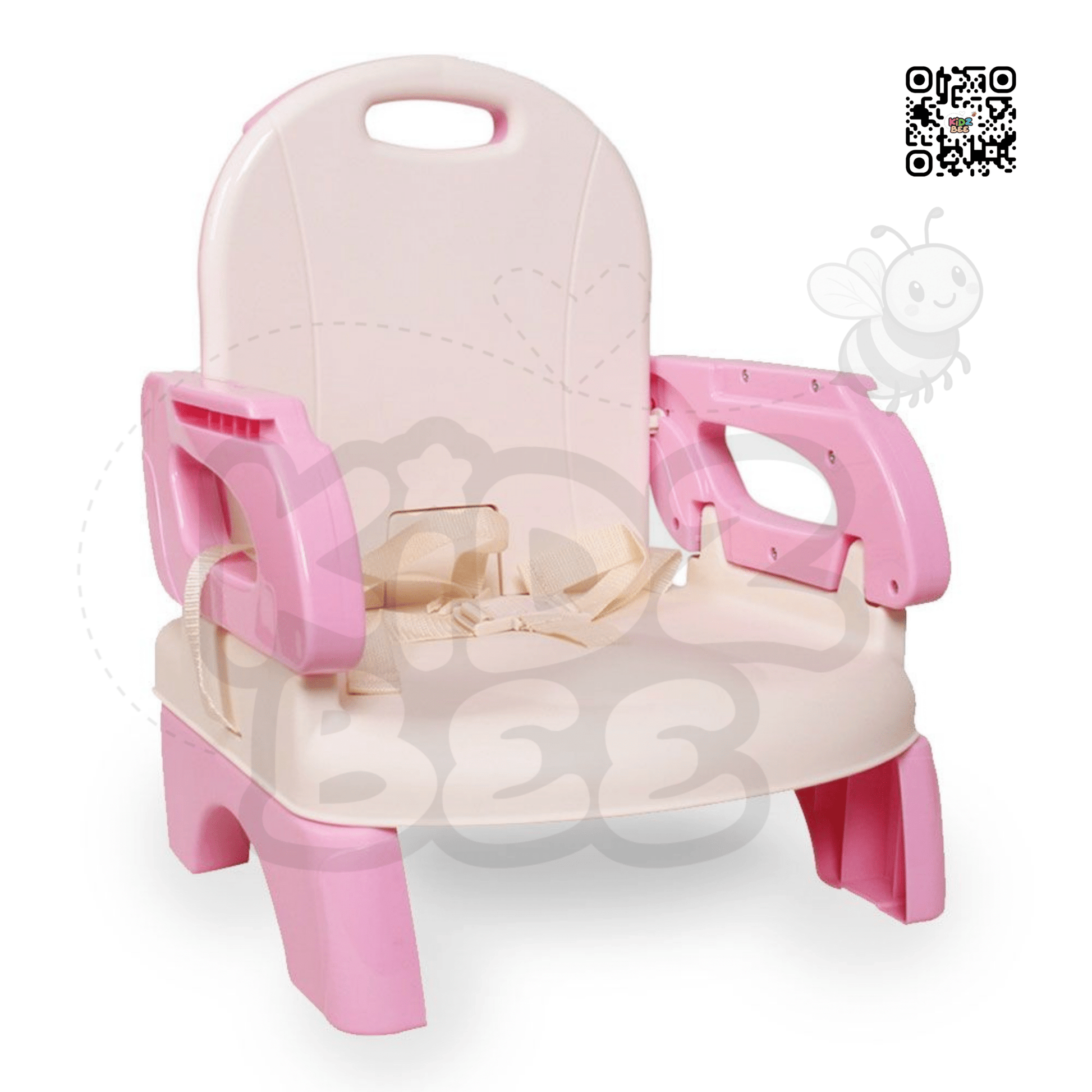 Folding Dining Booster with Adjustable Height & Safety Harness - Kidz bee – Buy Online in Pakistan | Best Price