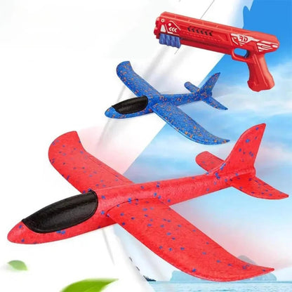 High Flying Airplane with Glider Launcher Gun - Kidz bee – Buy Online in Pakistan | Best Price
