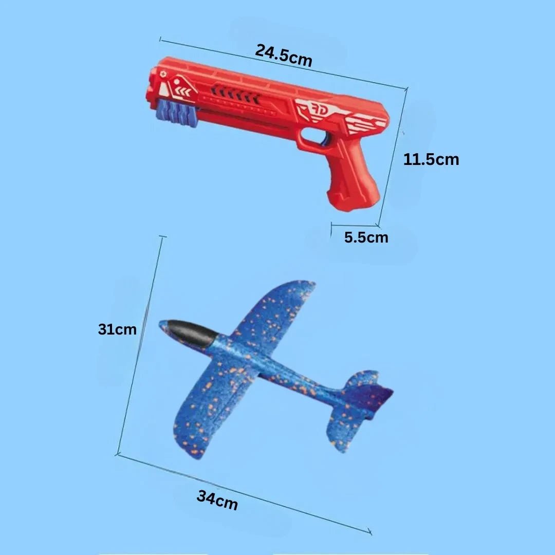 High Flying Airplane with Glider Launcher Gun - Kidz bee – Buy Online in Pakistan | Best Price