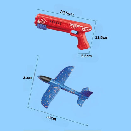 High Flying Airplane with Glider Launcher Gun - Kidz bee – Buy Online in Pakistan | Best Price