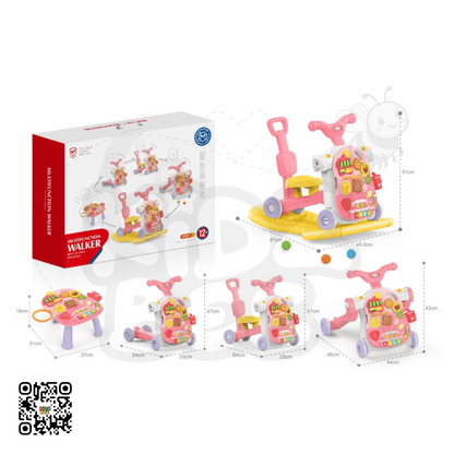 Huanger 5‑in‑1 Baby Activity Walker & Learning Scooter - Kidz bee – Buy Online in Pakistan | Best Price