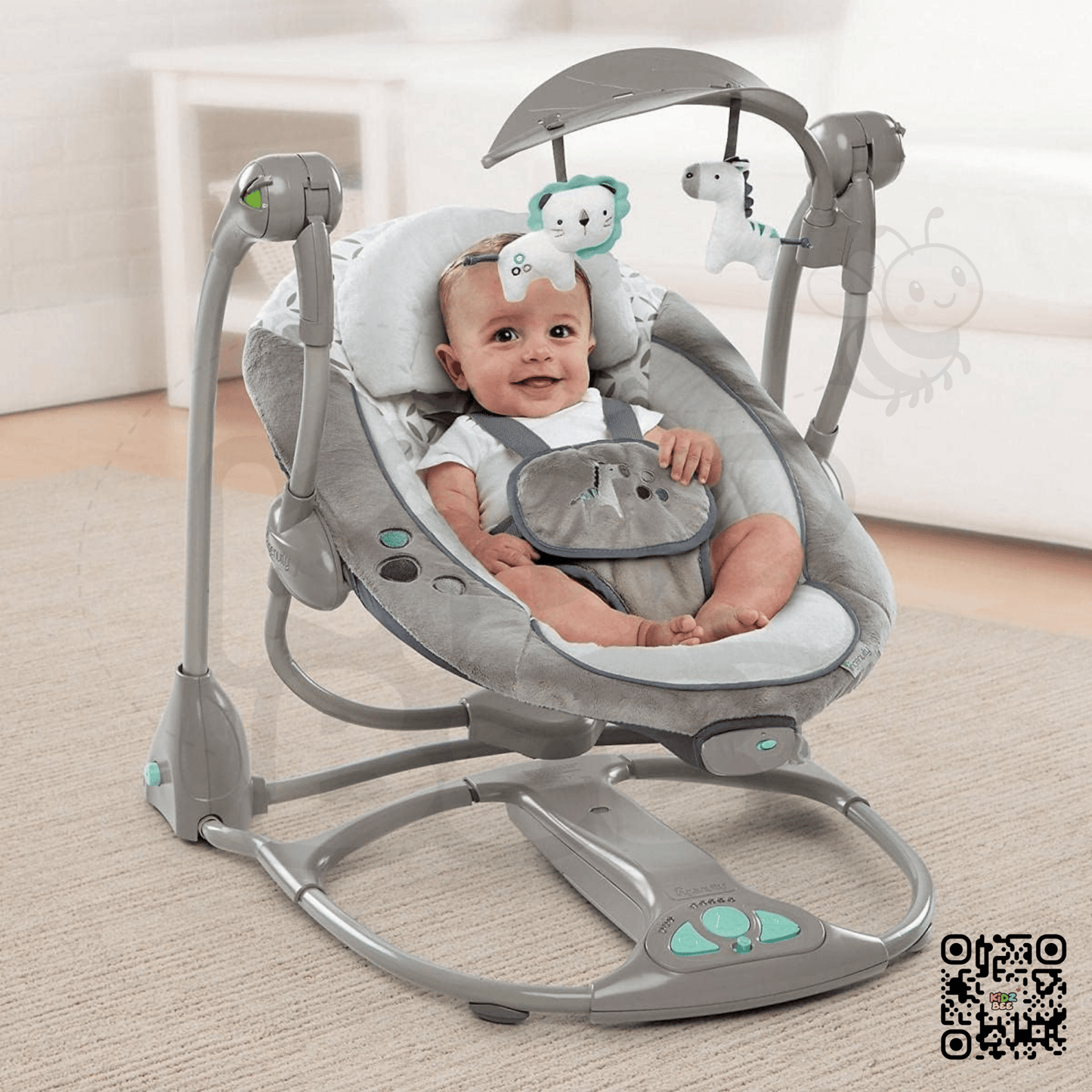 Ingenuity Convert Me Portable Swing‑2‑Seat 60378 – Brighton - Kidz bee – Buy Online in Pakistan | Best Price